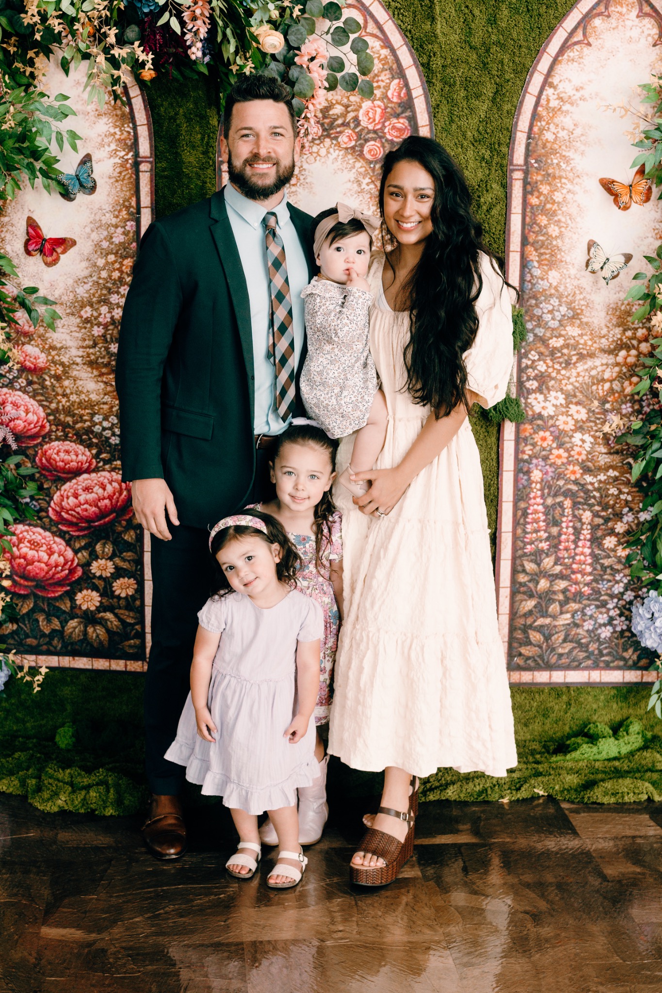 Brad with his wife and three daughters